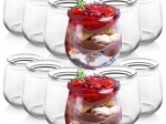 Zestaw szklanych słoiczków na jogurt i desery 200 ml, 12 szt.