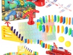 domino z wyrzutnią samolotów – edukacyjna zabawka STEM