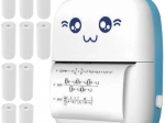 Mini drukarka termiczna Izoxis do zdjęć w stylu kotka na Bluetooth