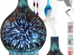 Dyfuzor aromatyczny i nawilżacz powietrza Ruhhy 100 ml z RGB LED i efektem 3D - 1 sztuka