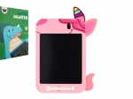 Różowa tablica LCD do rysowania z motywem jednorożca 19,5 × 29 cm