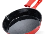 żeliwna patelnia z emalią i silikonową nakładką cast enamel 25 cm