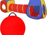 Namiot do zabawy dla dzieci 3w1 Tipi + Tunel + Domek