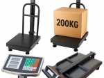 Elektroniczna waga platformowa 200 kg z wyświetlaczem LCD