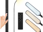Stojąca lampa LED 180 cm czarna z pilotem i timerem IZOXIS