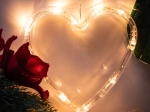 LED świecące serce Świąteczna dekoracja