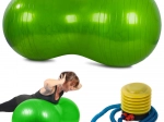 Podwójna piłka gimnastyczna rehabilitacyjna z pompką 40 cm