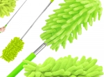 Teleskopowa miotełka z mikrofibry, zielona