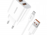 Szybka ładowarka FONENG 2× USB 12 W z kablem Micro USB