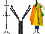 Wolnostojący wieszak na ubrania 170 cm czarny RUHHY