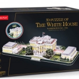 CUBICFUN Puzzle 3D Biały Dom z oświetleniem LED (151 elementów)