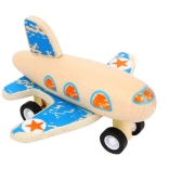 Drewniany samolot na naciąg small foot – czerwony