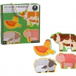 Petit Collage pierwsze puzzle zwierzęta gospodarskie