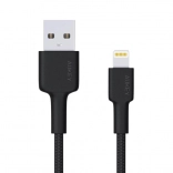 Aukey lightning – usb-a kabel 2 m z nylonowym oplotem i certyfikatem mfi