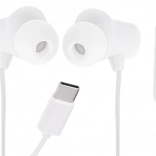 L-Brno słuchawki douszne z mikrofonem USB-C białe