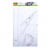 zestaw geometryczny przezroczysty