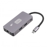 Adapter HUB USB‑C 7 w 1 HDMI USB SD/TF RJ45