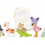 Le Toy Van andyjska wieża do układania z woreczkiem