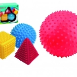 Sensoryczny zestaw figur geometrycznych LITTLE HERO, 4 szt.