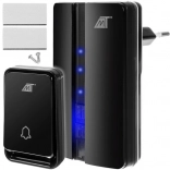 czarny bezprzewodowy dzwonek Malatec