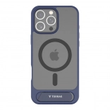 Torras Pstand etui do iPhone 16 Pro niebieskie