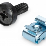 Zestaw montażowy M6 do szaf rack 10" i 19", 50 szt., czarny – DIGITUS