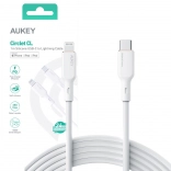 CB-SCL2 Biały silikonowy kabel Lightning–USB‑C | USB Power Delivery USB‑PD | 1,8 m | 27 W | 3 A | MFi Apple