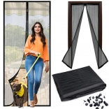 Moskitiera na drzwi z magnetycznym zamykaniem 100 × 210 cm