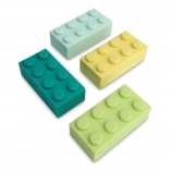 LEGO szkolne gumki 8 szt. – kolorowe kostki do mazania