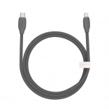 Baseus silikonowy szybkoladujący kabel USB-C do Lightning 20W 1,2 m czarny