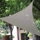 Wodoodporna żagiel przeciwsłoneczny do ogrodu 3 × 3 × 3 m, trójkąt, szary