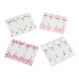 Spinki do włosów z motywem kwiatowym – zestaw 32 szt.