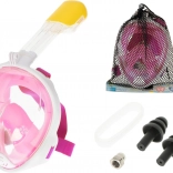 Pełna składana maska do nurkowania S/M różowa