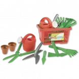 Zestaw ogrodniczy w koszyku dla dzieci Androni, 9 elementów
