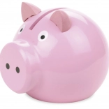 Vilac drewniana skarbonka świnka różowa