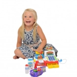 plejo elektroniczna kasa dziecięca z akcesoriami