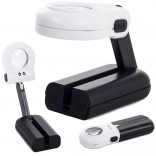 Ręczna lupa do czytania 16x z oświetleniem LED