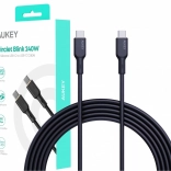 Silikonowy kabel USB-C – USB-C 1 m 240 W PD od AUKEY