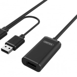 Aktywny przedłużacz USB 2.0 20 m UNITEK Y-279 czarny