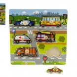 Drewniana układanka Moje pierwsze auta