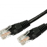 kabel sieciowy patchcord cat.6a rj45 utp 0,5 m czarny – opakowanie 10 szt.