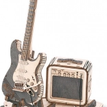 Drewniane puzzle 3D gitara elektryczna ROKR