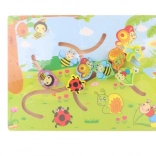 Drewniany labirynt ze zwierzątkami