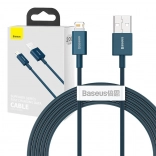 Baseus USB‑A do Lightning kabel 2 m, 2,4 A – niebieski
