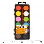 Farby wodne 12 kolorów z pędzelkiem