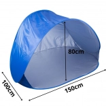 Samorozkładający się namiot plażowy z ochroną UV, duży i lekki