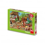 Dino puzzle Krecik w kuchni 100 XL elementów