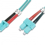 Patchcord światłowodowy LC–SC OM3 duplex 2 m LSOH