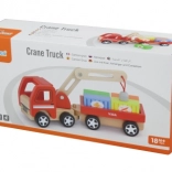 Drewniany dźwig VIGA z kontenerami