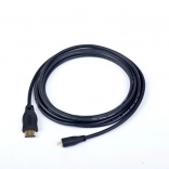 Kabel HDMI do HDMI Micro v2.0 1,8M z pozłacanymi końcówkami